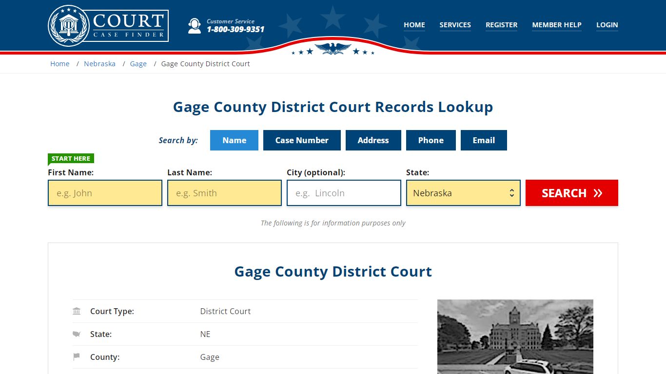 Gage County District Court Records | Beatrice, Gage County, NE Court ...