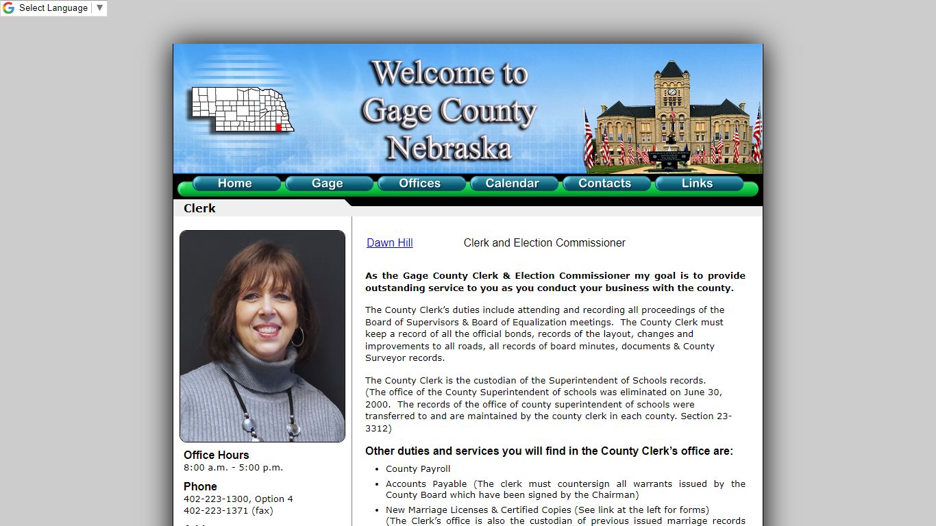 Gage County Clerk